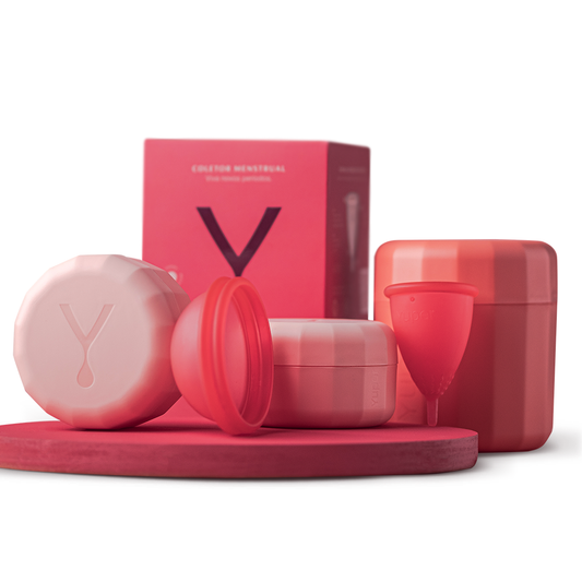 Kit Essencial Duo Coral (Coletor + Disco + Esterilizador)