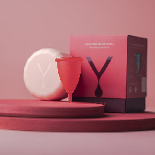 Coletor Menstrual Yuper Coral 100% Reciclável