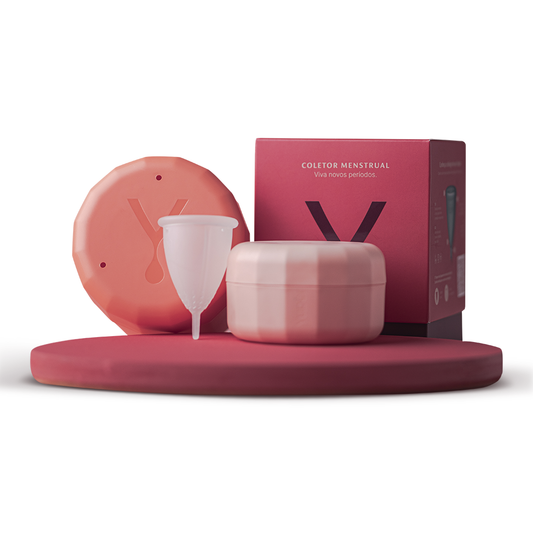 Kit Essencial Coletor Transparente (Coletor + Esterilizador)