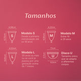 Kit Liberdade Total Coral (Coletor + Disco + Yuper Clean + Esterilizador) +  Frete Grátis