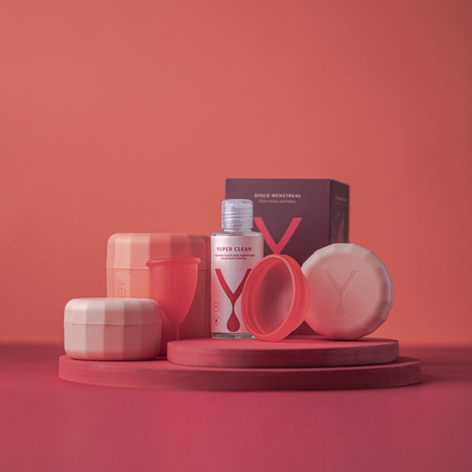 Kit Liberdade Total Coral (Coletor + Disco + Yuper Clean + Esterilizador) +  Frete Grátis