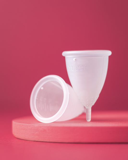 Coletor Menstrual Yuper Transparente 100% Reciclável