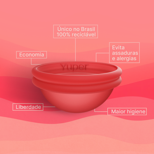 Kit Essencial Duo Coral (Coletor + Disco + Esterilizador)