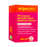 Wipezito Lenço Umedecido Íntimo Feminino Individual – Sem Perfume, pH Balanceado